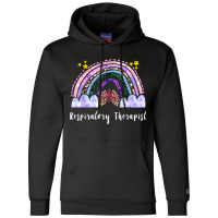 Respiratory Therapist Rainbow Lung Leopard Therapy Champion Hoodie | Artistshot