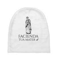 Funny Latin Language To Do List   Tua Mater   Ancient Rome T Shirt Baby Beanies | Artistshot