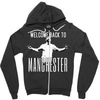 Welcome Back To Manchester Ronaldo 1 Zipper Hoodie | Artistshot