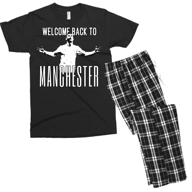 Welcome Back To Manchester Ronaldo 1 Men's T-shirt Pajama Set | Artistshot