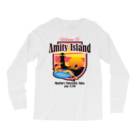 Welcome To Amity Island (universal © Ucs Llc) Long Sleeve Shirts | Artistshot