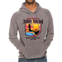 Welcome To Amity Island (universal © Ucs Llc) Vintage Hoodie | Artistshot