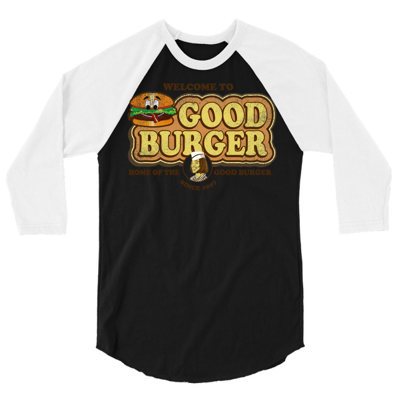 Welcome To Good Burger Worn Out 3/4 Sleeve Shirt | Artistshot