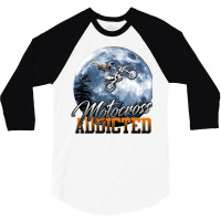 Motocross Addicted 3/4 Sleeve Shirt | Artistshot