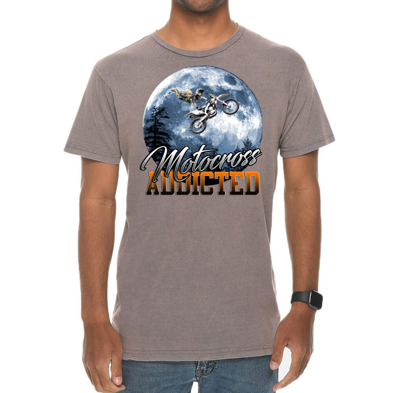 Motocross Addicted Vintage T-Shirt by uezawataish2 | Artistshot