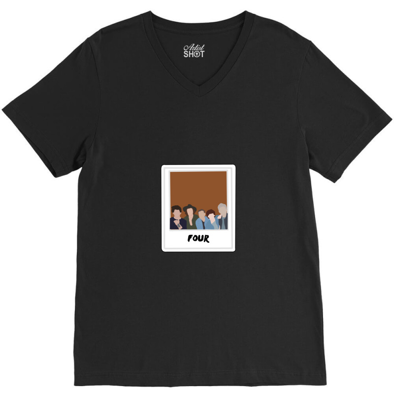 One Direction Four Album Art V-neck Tee | Artistshot