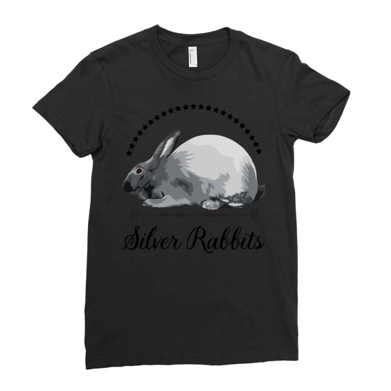 Silver Rabbits Ladies Fitted T-shirt | Artistshot