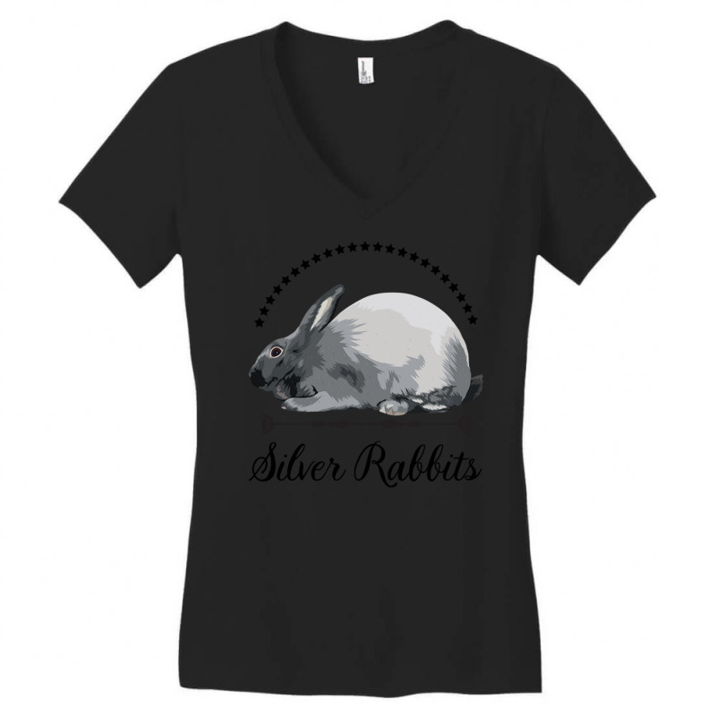 Silver Rabbits Women's V-neck T-shirt | Artistshot