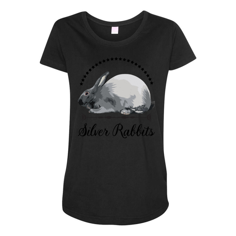 Silver Rabbits Maternity Scoop Neck T-shirt | Artistshot