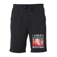 Retro 90s Axolotl Funny I Axolotl Questions Fleece Short | Artistshot