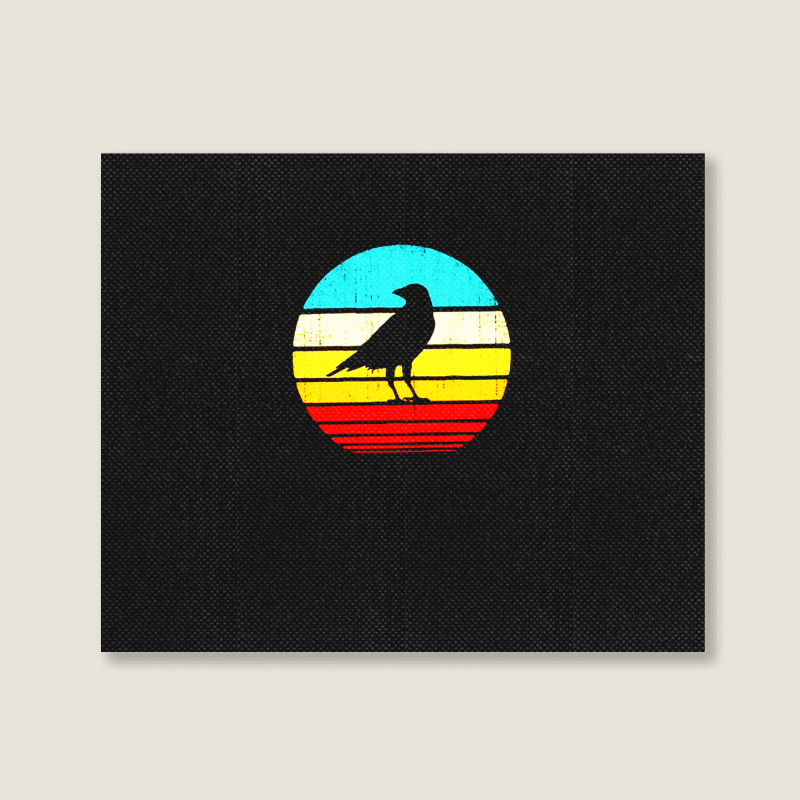 Crow Sunset 1 Landscape Canvas Print | Artistshot