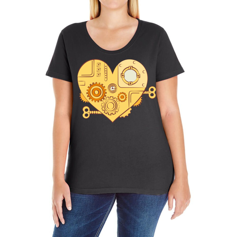 Machine Heart Ladies Curvy T-Shirt by April Shop | Artistshot