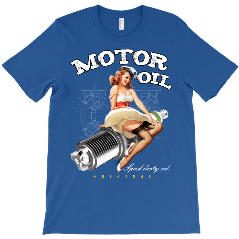 Motor Oil Girl T-Shirt by uezawataish2 | Artistshot