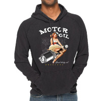 Motor Oil Girl Vintage Hoodie | Artistshot