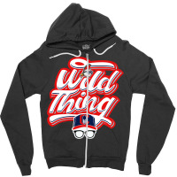 Wild Thing Script Type Zipper Hoodie | Artistshot