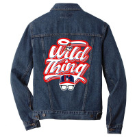 Wild Thing Script Type Men Denim Jacket | Artistshot