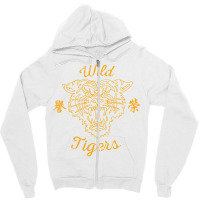 Wild Tigers Zipper Hoodie | Artistshot