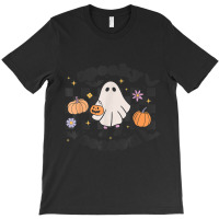 Retro Groovy Spooky Season Halloween Ghost Boo Fall Autumn T-shirt | Artistshot