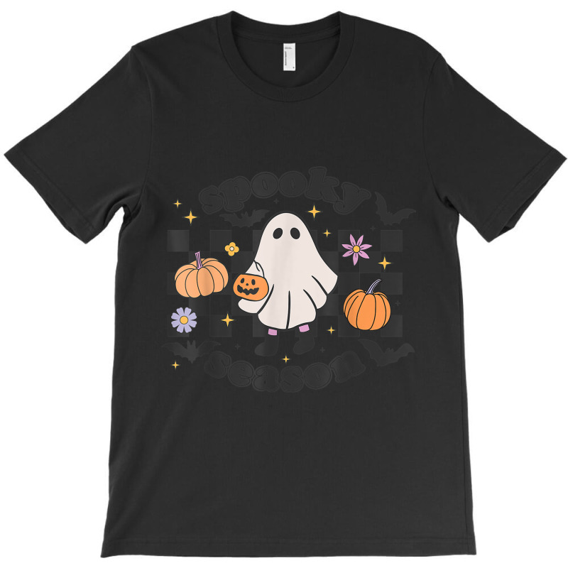 Retro Groovy Spooky Season Halloween Ghost Boo Fall Autumn T-shirt | Artistshot