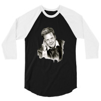 Dieter In Black And White 3/4 Sleeve Shirt | Artistshot