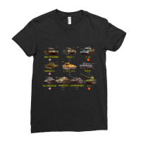 Top Ten Best Ww2 Tanks M4 Sherman Panzer Iv Tiger Ii T-34 Ladies Fitted T-shirt | Artistshot