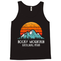 Retro Rocky Mountain National Park Distressed Rocky Mountain Tank Top | Artistshot