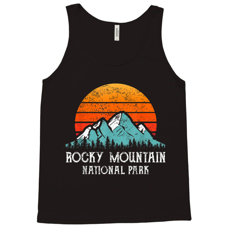 Retro Rocky Mountain National Park Distressed Rocky Mountain Tank Top | Artistshot