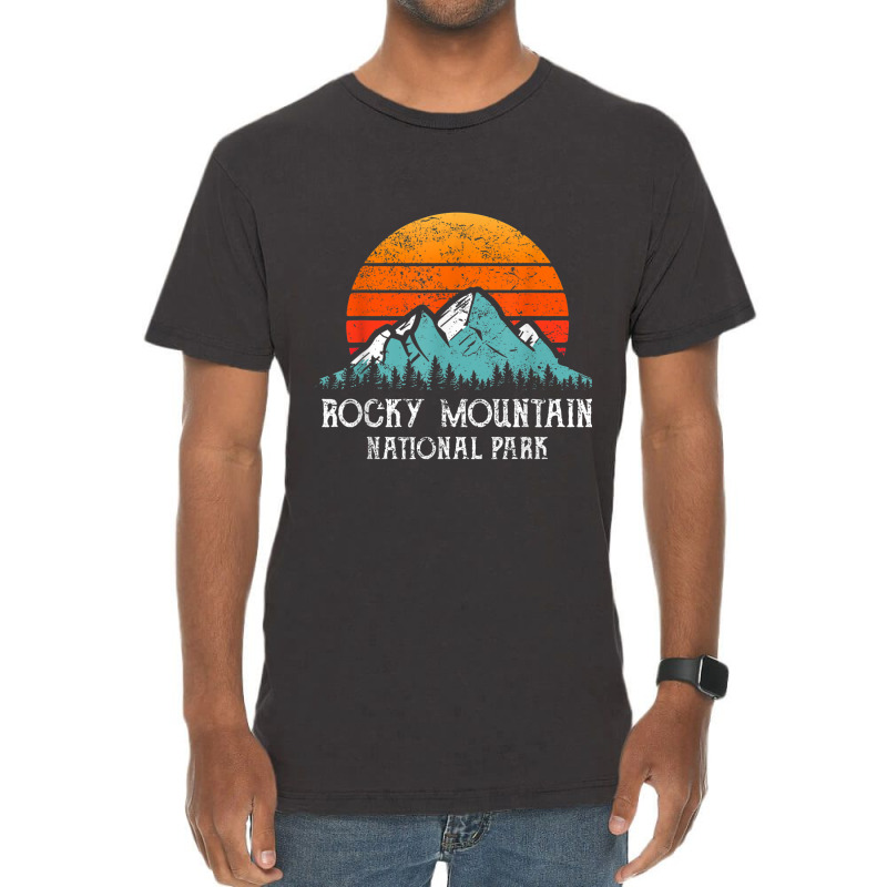 Retro Rocky Mountain National Park Distressed Rocky Mountain Vintage T-shirt | Artistshot