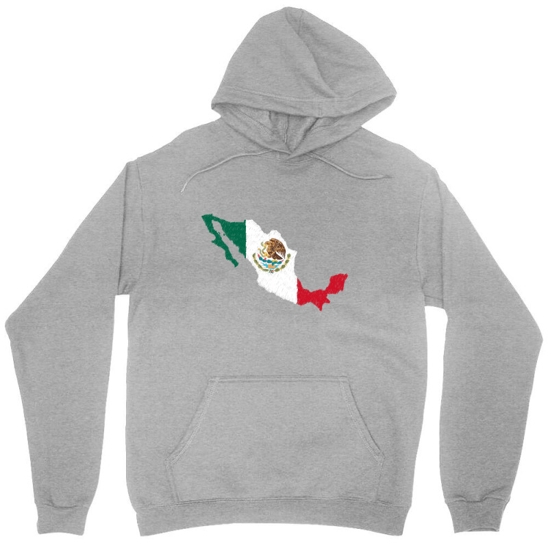 Mexico Map Flag Drawing Line Art Unisex Hoodie by Erwin Saputra Art | Artistshot