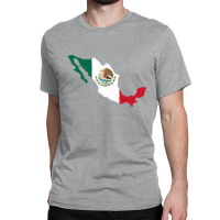 Mexico Map Flag Drawing Line Art Classic T-shirt | Artistshot