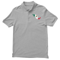 Mexico Map Flag Drawing Line Art Men's Polo Shirt | Artistshot