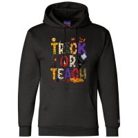 Retro Trick Or Teach Teacher Halloween Costume Men Women Champion Hoodie | Artistshot