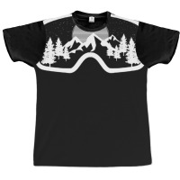 Ski Snowboard Goggles Skiing Snow Mountain Winter Gift Pullover Hoodie Graphic T-shirt | Artistshot