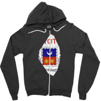 Mayotte Map Flag Drawing Line Art Zipper Hoodie | Artistshot