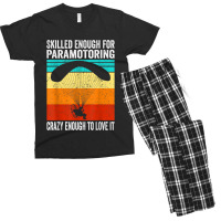 Skilled Enough For Paramotoring Vintage Paramotor Men's T-shirt Pajama Set | Artistshot