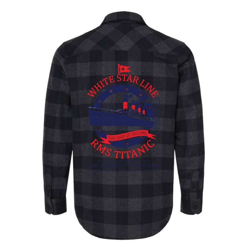 White Star Line   Titanic Flannel Shirt | Artistshot