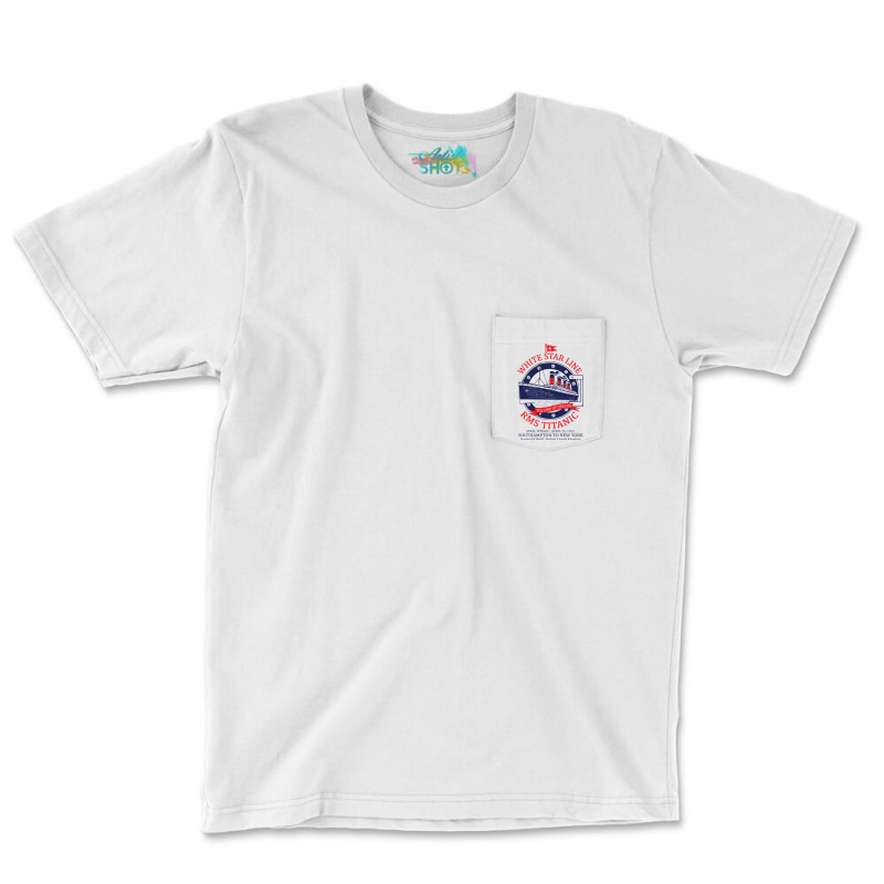 White Star Line   Titanic Pocket T-shirt | Artistshot