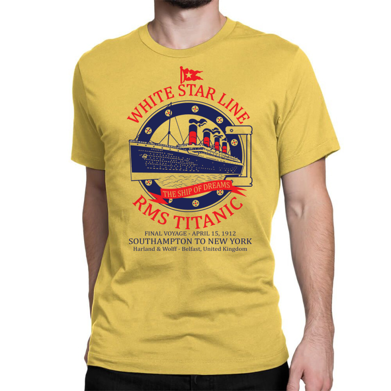 White Star Line   Titanic Classic T-shirt | Artistshot