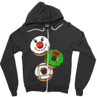 Christmas Donut Party Zipper Hoodie | Artistshot