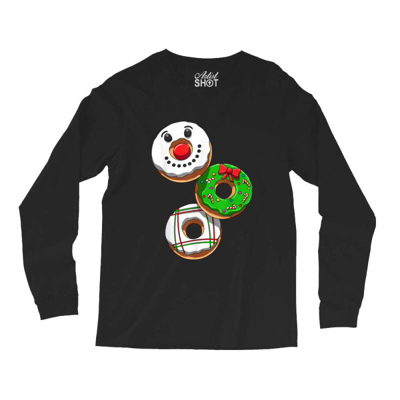 Christmas Donut Party Long Sleeve Shirts | Artistshot