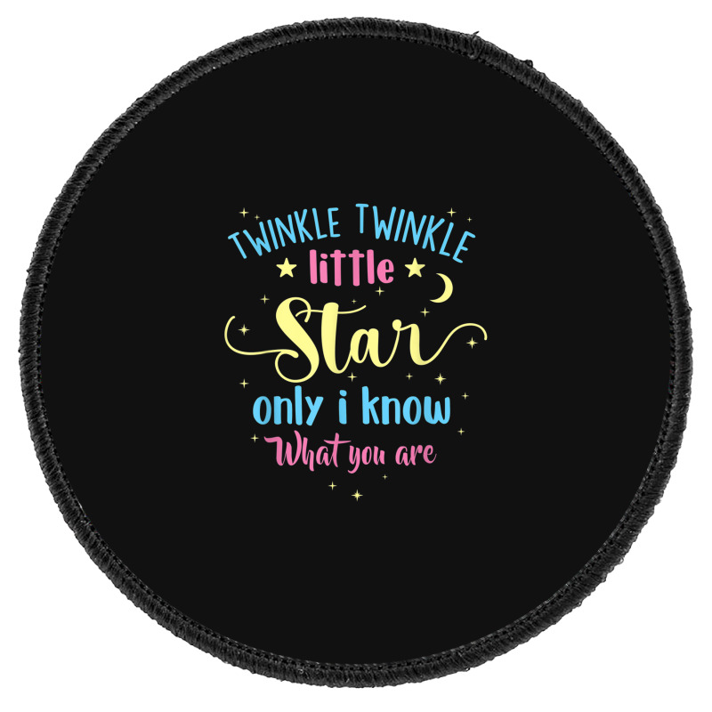 Twinkle Twinkle Little Star Gender Reveal Party Baby Shower Round Patch | Artistshot