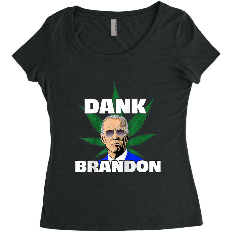 Dank Brandon Joe Biden Cannabis Legalization Raglan Baseball Tee Women's Triblend Scoop T-shirt by DanielPatrickGrasseschi | Artistshot