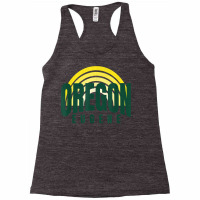 Groovy Eugene Green Yellow Old School Striped Eugene Oregon T Shirt Racerback Tank | Artistshot