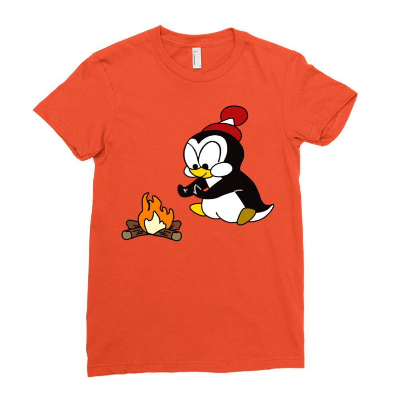 Chilly Willy Woodfire   Woody Woodpecker Ladies Fitted T-Shirt by lodenetovaf | Artistshot