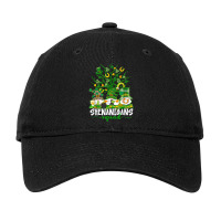 Funny Time For Shenanigans Squad St Patrick's Day Gnomes T Shirt Adjustable Cap | Artistshot