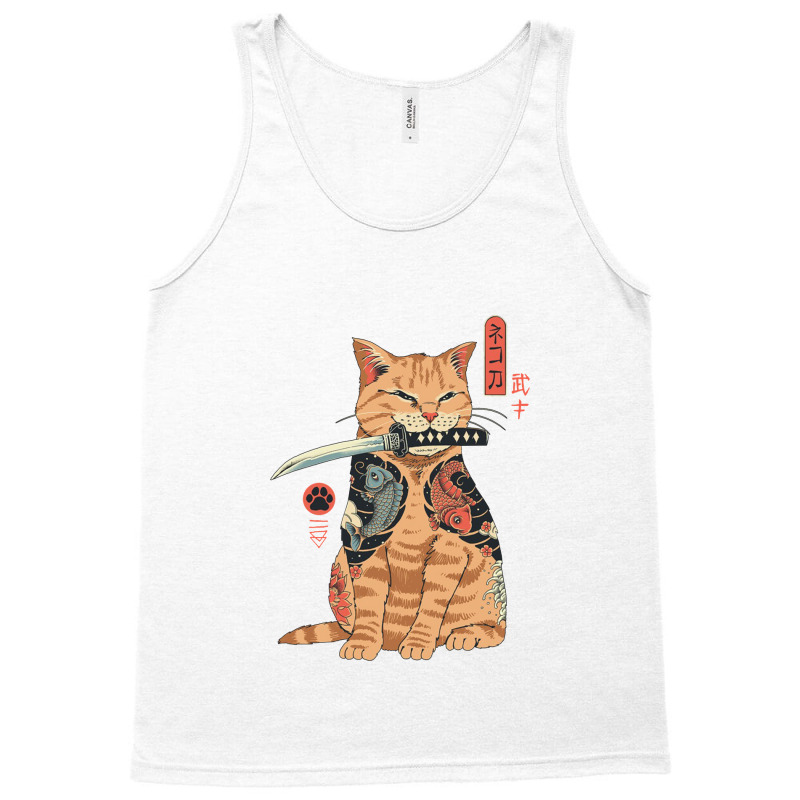 Catana Apron Woodblock Japanese Tank Top | Artistshot