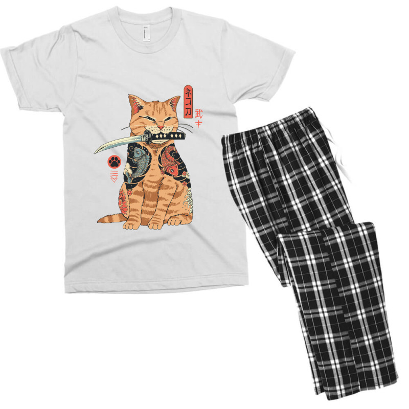 Catana Apron Woodblock Japanese Men's T-shirt Pajama Set | Artistshot