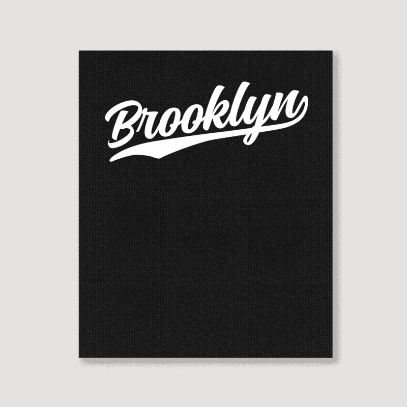 Brooklyn New York Cool Ny Retro 1970s Dark Pullover Hoodie Portrait Canvas Print | Artistshot