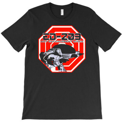 Ocp Ed 209 Enforcement Droid T-shirt Designed By Budi Darman