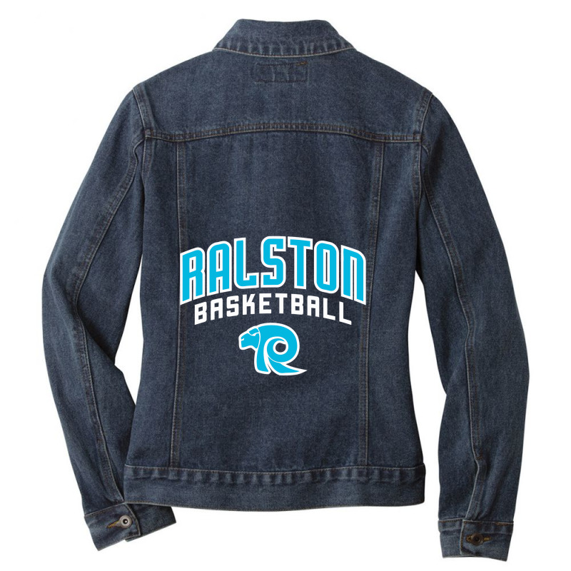 Ralston High School Basketballs Ladies Denim Jacket by QuellaLivy | Artistshot